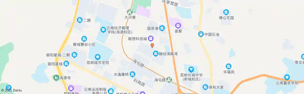 昆明大塘路口科普路_公交站地图_昆明公交_妙搜公交查询2025