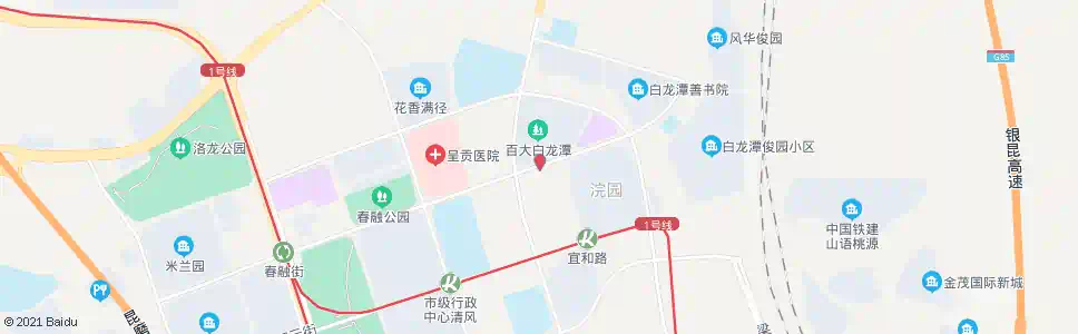 昆明春融街(景明北路口)_公交站地图_昆明公交_妙搜公交查询2025