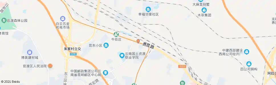 昆明昌宏路口(贵昆路)_公交站地图_昆明公交_妙搜公交查询2025