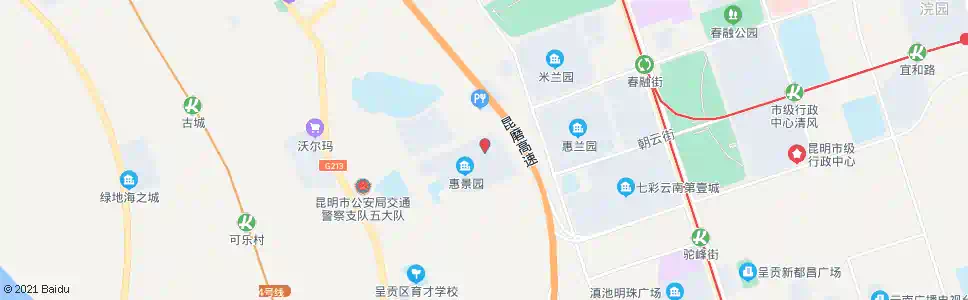 昆明谊康北路(呈贡县政务服务中心)_公交站地图_昆明公交_妙搜公交查询2025