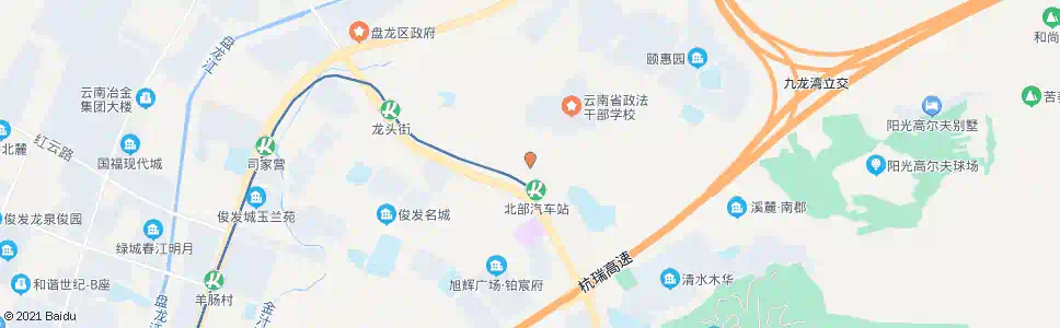 昆明北部公交枢纽站(北部汽车站地铁站)_公交站地图_昆明公交_妙搜公交查询2025