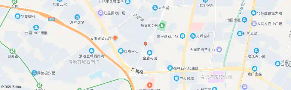 昆明拥广路_公交站地图_昆明公交_妙搜公交查询2025
