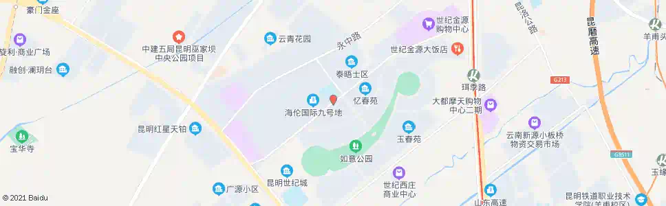 昆明吉祥中路口金源大道_公交站地图_昆明公交_妙搜公交查询2025
