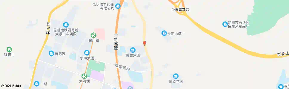 昆明普吉农贸市场_公交站地图_昆明公交_妙搜公交查询2025