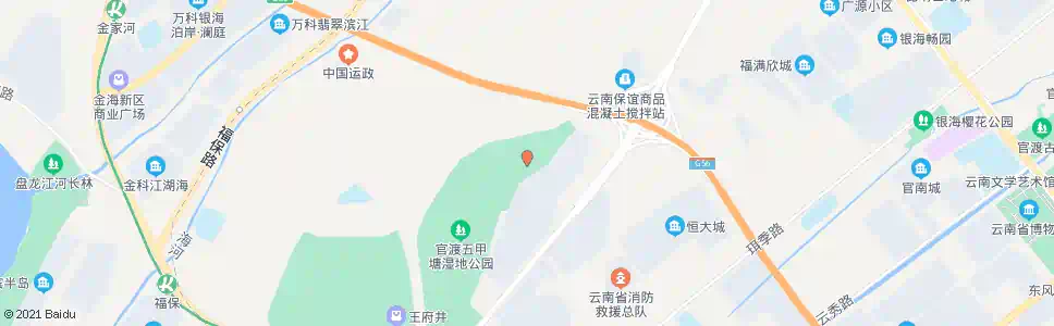 昆明六甲宝象河_公交站地图_昆明公交_妙搜公交查询2025