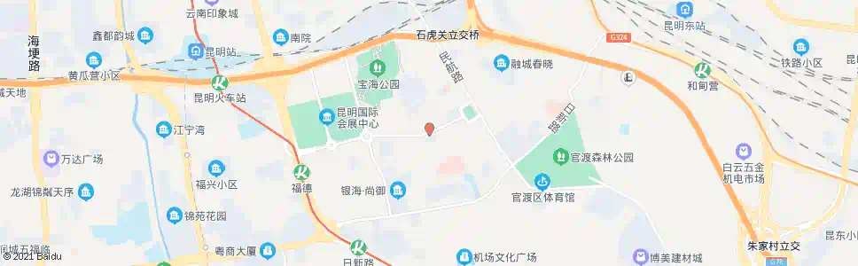 昆明双福路口(国贸路)_公交站地图_昆明公交_妙搜公交查询2025