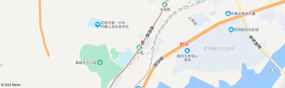 昆明石咀村_公交站地图_昆明公交_妙搜公交查询2025