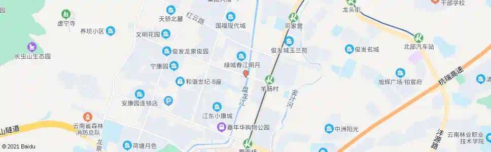 昆明盘江西路口红园路_公交站地图_昆明公交_妙搜公交查询2025