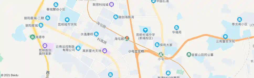 昆明海屯路_公交站地图_昆明公交_妙搜公交查询2025