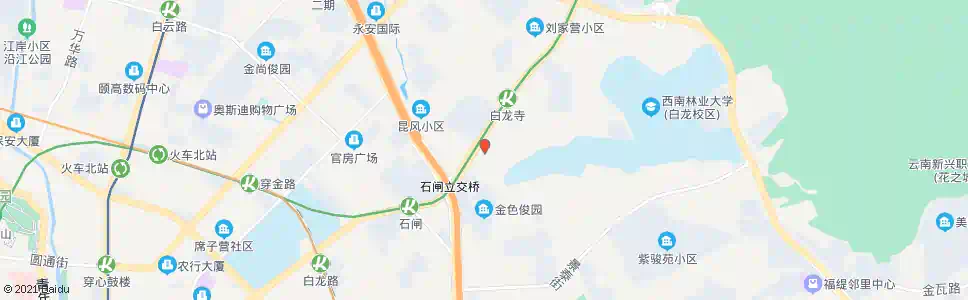 昆明白龙路口(龙华路)_公交站地图_昆明公交_妙搜公交查询2025