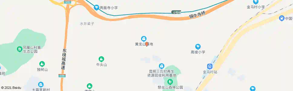 昆明黄龙山总饲料厂_公交站地图_昆明公交_妙搜公交查询2025