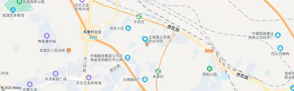 昆明经牛路口_公交站地图_昆明公交_妙搜公交查询2025
