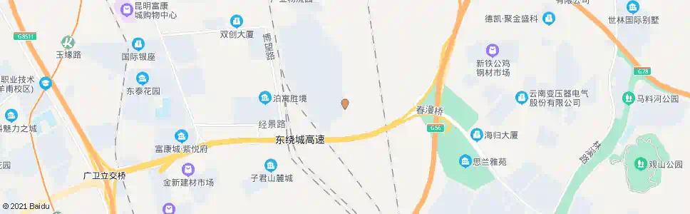 昆明经景路一号站_公交站地图_昆明公交_妙搜公交查询2025