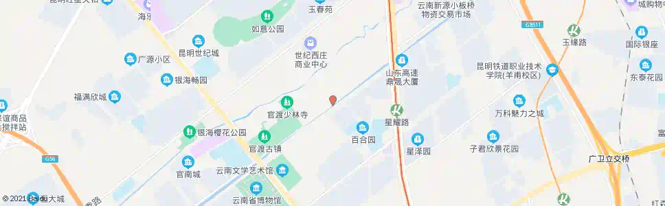 昆明官渡街道办事处_公交站地图_昆明公交_妙搜公交查询2025