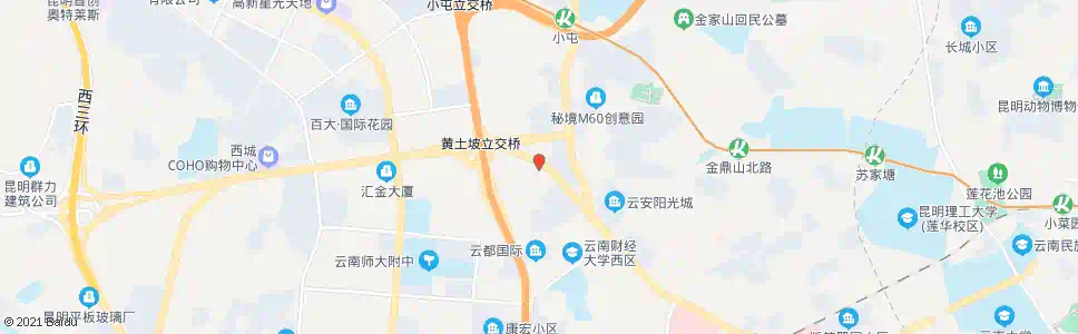 昆明黄土坡车场_公交站地图_昆明公交_妙搜公交查询2025