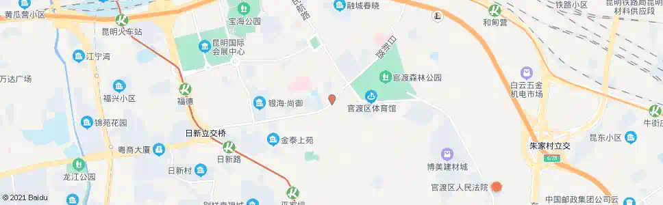 昆明关平路口日新路_公交站地图_昆明公交_妙搜公交查询2025