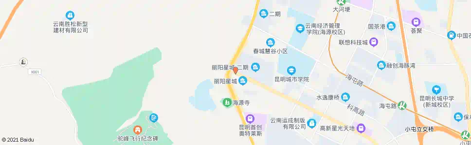 昆明海源北路西口_公交站地图_昆明公交_妙搜公交查询2025