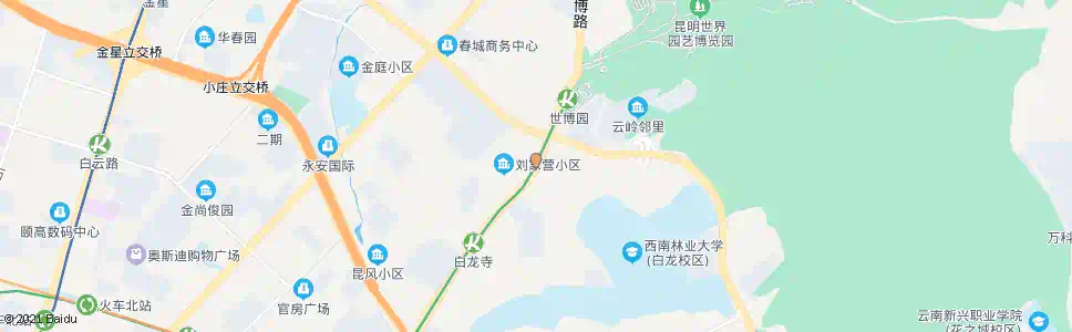 昆明东三环路口白龙路_公交站地图_昆明公交_妙搜公交查询2025