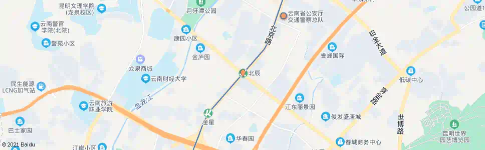 昆明北辰大道_公交站地图_昆明公交_妙搜公交查询2025