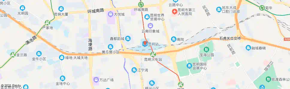 昆明大庄村_公交站地图_昆明公交_妙搜公交查询2025