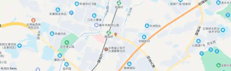昆明霖雨桥东(轨道交通1号线霖雨桥地铁站)_公交站地图_昆明公交_妙搜公交查询2025