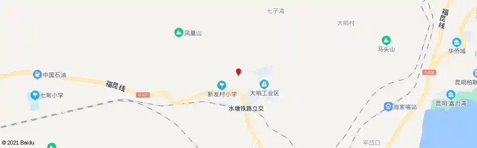 昆明新发村_公交站地图_昆明公交_妙搜公交查询2025