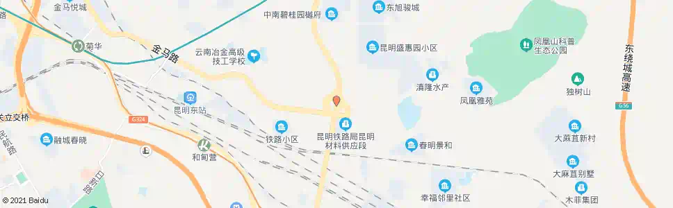 昆明凉亭东三环_公交站地图_昆明公交_妙搜公交查询2025