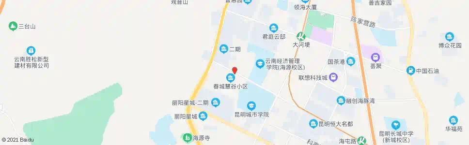 昆明慧谷路口海屯路_公交站地图_昆明公交_妙搜公交查询2025