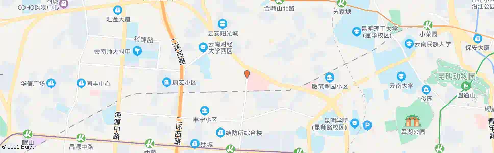 昆明昆医附二院(西园路)_公交站地图_昆明公交_妙搜公交查询2025