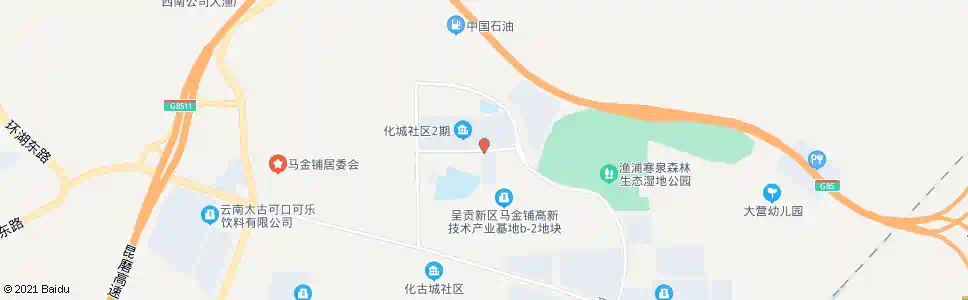 昆明化城社区_公交站地图_昆明公交_妙搜公交查询2025