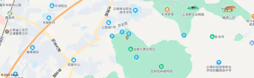 昆明金殿公园(太和宫)_公交站地图_昆明公交_妙搜公交查询2025