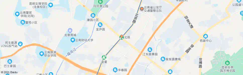昆明北辰大道(地铁站)_公交站地图_昆明公交_妙搜公交查询2025