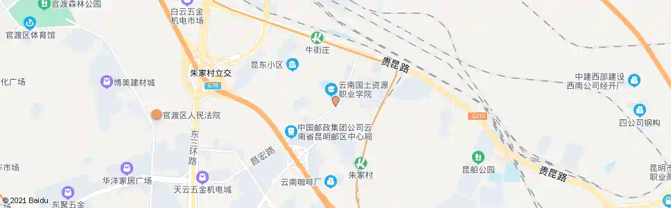昆明经牛路口(昌宏路)_公交站地图_昆明公交_妙搜公交查询2025