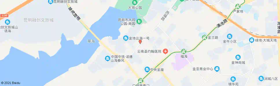 昆明加州枫景小区_公交站地图_昆明公交_妙搜公交查询2025