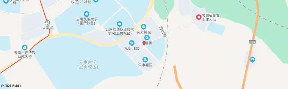 昆明学苑路口万青路_公交站地图_昆明公交_妙搜公交查询2025