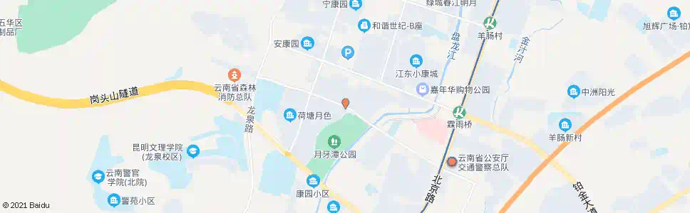 昆明月牙塘小区南门_公交站地图_昆明公交_妙搜公交查询2025