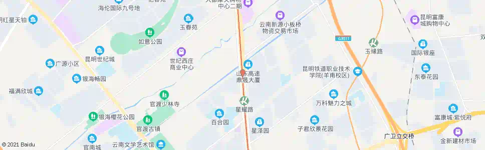 昆明云秀路口(彩云北路)_公交站地图_昆明公交_妙搜公交查询2025