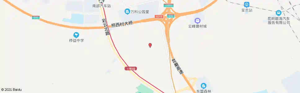 昆明小古城西口_公交站地图_昆明公交_妙搜公交查询2025