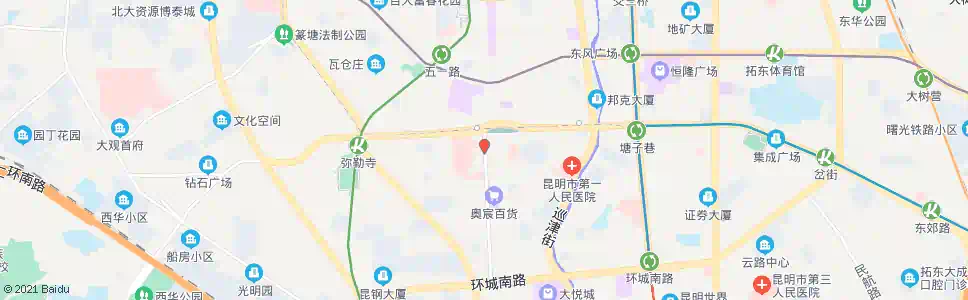 昆明东寺街_公交站地图_昆明公交_妙搜公交查询2025