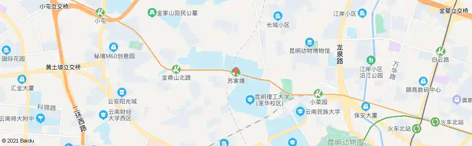 昆明苏家塘_公交站地图_昆明公交_妙搜公交查询2025