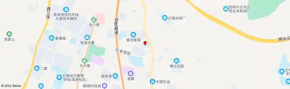 昆明公汽修理二厂(普吉路)_公交站地图_昆明公交_妙搜公交查询2025