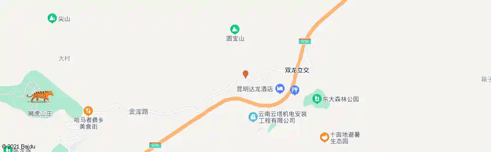昆明绿营地_公交站地图_昆明公交_妙搜公交查询2025