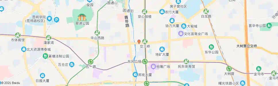 昆明交三桥(人民东路)_公交站地图_昆明公交_妙搜公交查询2025