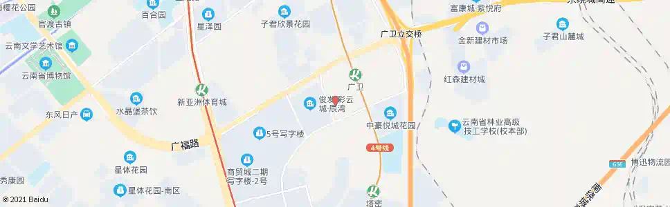 昆明螺蛳湾国际商贸城三期(商海路)_公交站地图_昆明公交_妙搜公交查询2025