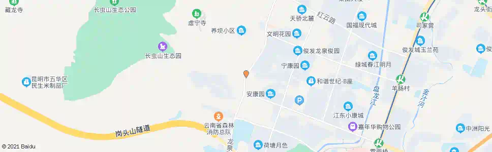 昆明沙坝营(龙泉路)_公交站地图_昆明公交_妙搜公交查询2025