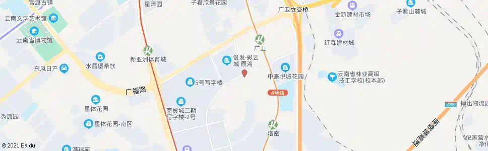 昆明商城大道口(商海路)_公交站地图_昆明公交_妙搜公交查询2025