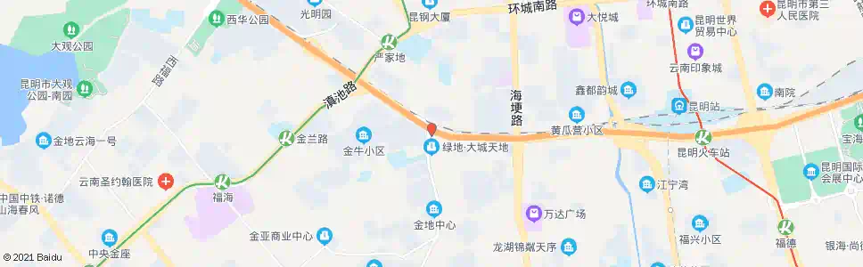 昆明二村(前卫西路)_公交站地图_昆明公交_妙搜公交查询2025