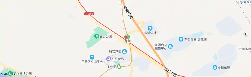 昆明斗南临时站_公交站地图_昆明公交_妙搜公交查询2025