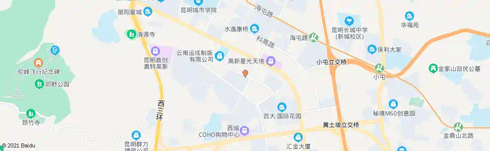 昆明科园路_公交站地图_昆明公交_妙搜公交查询2025