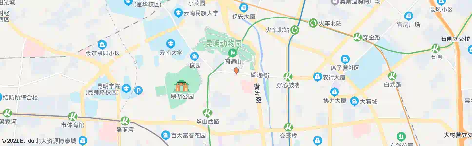 昆明圆通街_公交站地图_昆明公交_妙搜公交查询2025